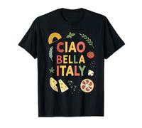 Italian Greetings Ciao Bella Italian Food Italy Souvenir T-Shirt