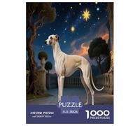 Italian Greyhound 1000 Piece Jigsaw Puzzles Fun Challenging Modern Pet Dog Puzzles Game Beautiful Decoration Suitable for Children & People Aged 14+ 38x26cm/1000pcs