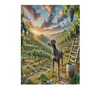 Italian Greyhound 500 Pieces Classic Jigsaw Puzzle Puzzle for Adults Concentration Training Wall Art Mental Exercise Halloween Durable Cardboard 500 PCS