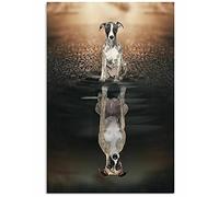Italian Greyhound Believe in Yourself for Bedroom Decor Metal Sign Tin Sign Decor Poster Wall Art Poster 8X12 Inches