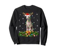 Italian Greyhound Christmas Lights Reindeer Santa Dog Xmas Sweatshirt