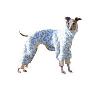 Italian Greyhound Clothes Warm Fleece Leopard Print Dog Sweatshirt
