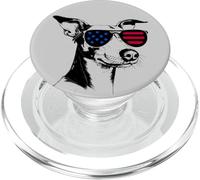 Italian Greyhound Dog 4th July America USA Flag PopSockets PopGrip for MagSafe