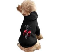 Italian Greyhound Dog Boxing Warm Dog Hooded Sweatshirt with Hat Soft Pet Pullover Clothes for Small Medium Large Pets