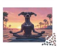 Italian Greyhound Doing Yoga Puzzle 1000pcs (75x50cm) Erwachsene Venice Beach Puzzle,Home Decor