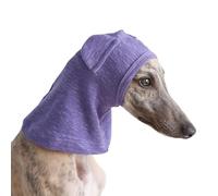 Italian Greyhound Hat,Slim Dog Neck Wrap Warm Cap,Cotton Whippet Calming Ear Protection Hat for Samll Medium Dogs_L(Purple)