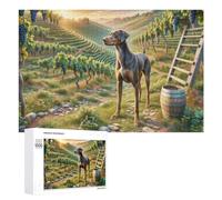 Italian Greyhound Jigsaw Puzzles Puzzles for Adults Kids. 1000 Pieces Cute Pet Impossible Challenge Toy Educational Game Home Decoration for Educational Games Gifts 1000 PCS