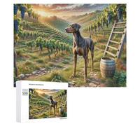 Italian Greyhound Jigsaw Puzzles Puzzles for Adults Kids. 500 Piece Cute Pet Whimsical Challenge Toy Educational Game Home Decoration for Adults& Kids Age 14 Years Up 500 PCS