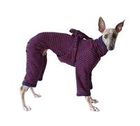 Italian Greyhound Jumper，Warm Turtleneck Whippet Four-Legs Cotton Pajamas Soft Dog Onesie Loungewear Dogs Jumpsuit,Red_XL