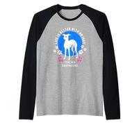 Italian Greyhound Life is Better White Iggy Dog Raglan Baseball Tee