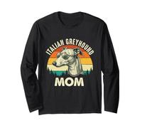 Italian Greyhound Mom - Greyhound Lover Greyhound Dog Long Sleeve T-Shirt