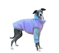 Italian Greyhound Puffer Jacket Fashion Turtleneck Whippet Warm Puffer Vest With Buttons Windproof Lightweight Jacket For Medium Large Dogs