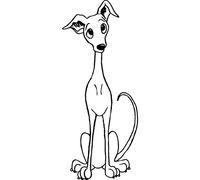 'Italian Greyhound' Rubber Stamp - Unmounted Design for Crafting & Scrapbooking, A7 (RS00031516)