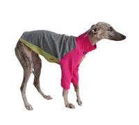 Italian Greyhound Whippet T-Shirt Jumper,Dog Tri-Color Sweatshirt Sighthounds Autumn Winter Spring Coat Skinny Dog Pullover Pajamas_2XL(Pink Gray)