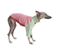 Italian Greyhound Whippet T-Shirt Jumper,Dog Tri-Color Sweatshirt Sighthounds Autumn Winter Spring Coat Skinny Dog Pullover Pajamas_2XL(Pink)
