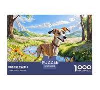 Italian GreyhoundColorful 1000-Piece Puzzle Pet Dog- Craft A Striking Wall Piece While Enjoying Together-time at Home, Family Game38x26cm/1000pcs