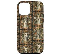 Italian Greyhounds Floral Vintage Case for iPhone 12 mini