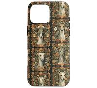 Italian Greyhounds Floral Vintage Case for iPhone 16 Pro Max