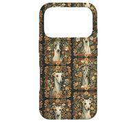 Italian Greyhounds Floral Vintage Case for iPhone 17 Pro