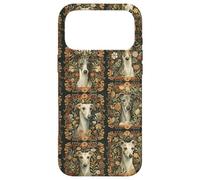 Italian Greyhounds Floral Vintage Case for iPhone 17 Pro Max