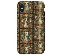Italian Greyhounds Floral Vintage Case for iPhone X/XS