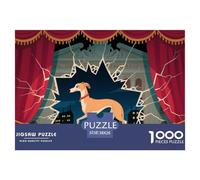 Italian Greyhounds La Scala, Milan Wooden Jigsaw Puzzle Waterproof 1000 Piece Puzzles for Adults Challenging And Brainteasing Educational Games
