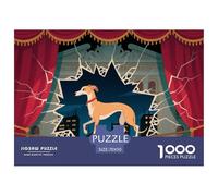 Italian Greyhounds La Scala, Milan Wooden Jigsaw Puzzle Waterproof 1000 Piece Puzzles for Adults Impossible Challenging Games