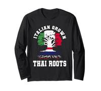 Italian Grown Thai Roots Italy Thailand Heritage Long Sleeve T-Shirt