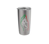 Italian Hand Gesture Line Art Stainless Steel Insulated Tumbler