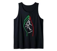 Italian Hand Gesture Line Art Tank Top