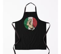 Italian Hand Gesture Sing Language Funny Italy Flag Vintage Grill Aprons for Kitchen BBQ Chef