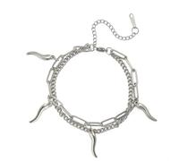 Italian Horn Cornicello Bracelet Devil's Third Eye Evil Eye Bracelet Good Luck Chili Pepper Protection Talisman Jewelry Gift for Women Men, adjustable, Stainless Steel, no gemstone