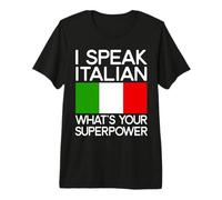 Italian I Speak Italian Italy Flag Premium T-Shirt