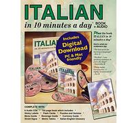 ITALIAN in 10 minutes a day BOOK + AUDIO: Language Course for Beginning and Advanced Study. Includes Workbook, Flash Cards, Sticky Labels, Menu Guide, ... Grammar. Bilingual Books, Inc. (Publisher)
