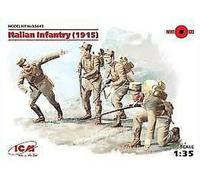 Italian Infantry (1915) (4 Figures) 1:35 Plastic Model Kit ICM