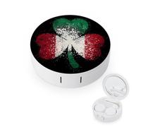 Italian Irish Shamrock Contact Lens Case for Daily Travel