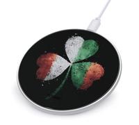 Italian Irish Shamrock Funny Charger Pad with USB Cable | 10W Max Fast Charging Stand Fit for Most Cell Phone (No AC Adapter)