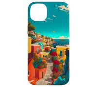 Italian Islands Coast Art and Summer Vibes, A Mediterranean Case for iPhone 14 Plus