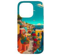 Italian Islands Coast Art and Summer Vibes, A Mediterranean Case for iPhone 14 Pro