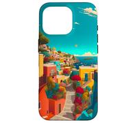 Italian Islands Coast Art and Summer Vibes, A Mediterranean Case for iPhone 16 Pro