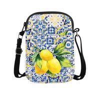 Italian Islands Gift Positano Delicious Italian Lemons Fresh Crossbady Bag Southern Italy Travel Shopping Bag (Lemon cb UK)