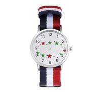 Italian Italia Italy Italiano Watches for Mens Womens Analog Quartz Easy to Read Adjustable Nylon Strap