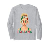 Italian Italiana Girl Italy Flag Italian Girlfriend Wife Long Sleeve T-Shirt