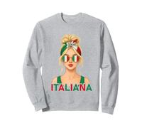 Italian Italiana Girl Italy Flag Italian Girlfriend Wife Sweatshirt