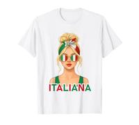 Italian Italiana Girl Italy Flag Italian Girlfriend Wife T-Shirt
