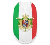 Italian Italy Coat of Arms Flag Funny Dog Vest Cute Sleeveless Pet Shirt Pullover Cats T-Shirts Tank Tops S