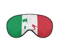 Italian Italy Flag Comfortable Sleep Mask with Adjustable Strap Soft Eyeshade for Night Sleeping Flight Nap Travel