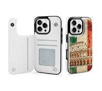 Italian Italy Flag Printed Flip Phone Cases Compatible with iPhone 16