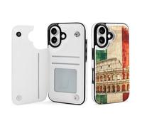 Italian Italy Flag Printed Flip Phone Cases Compatible with iPhone 16