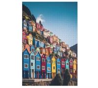 Italian Landscape Jigsaw Puzzles for Adults & Kids 1000 Piece Wooden Puzzle Precise Interlocking Educational Game Challenge Toy 78×53cm